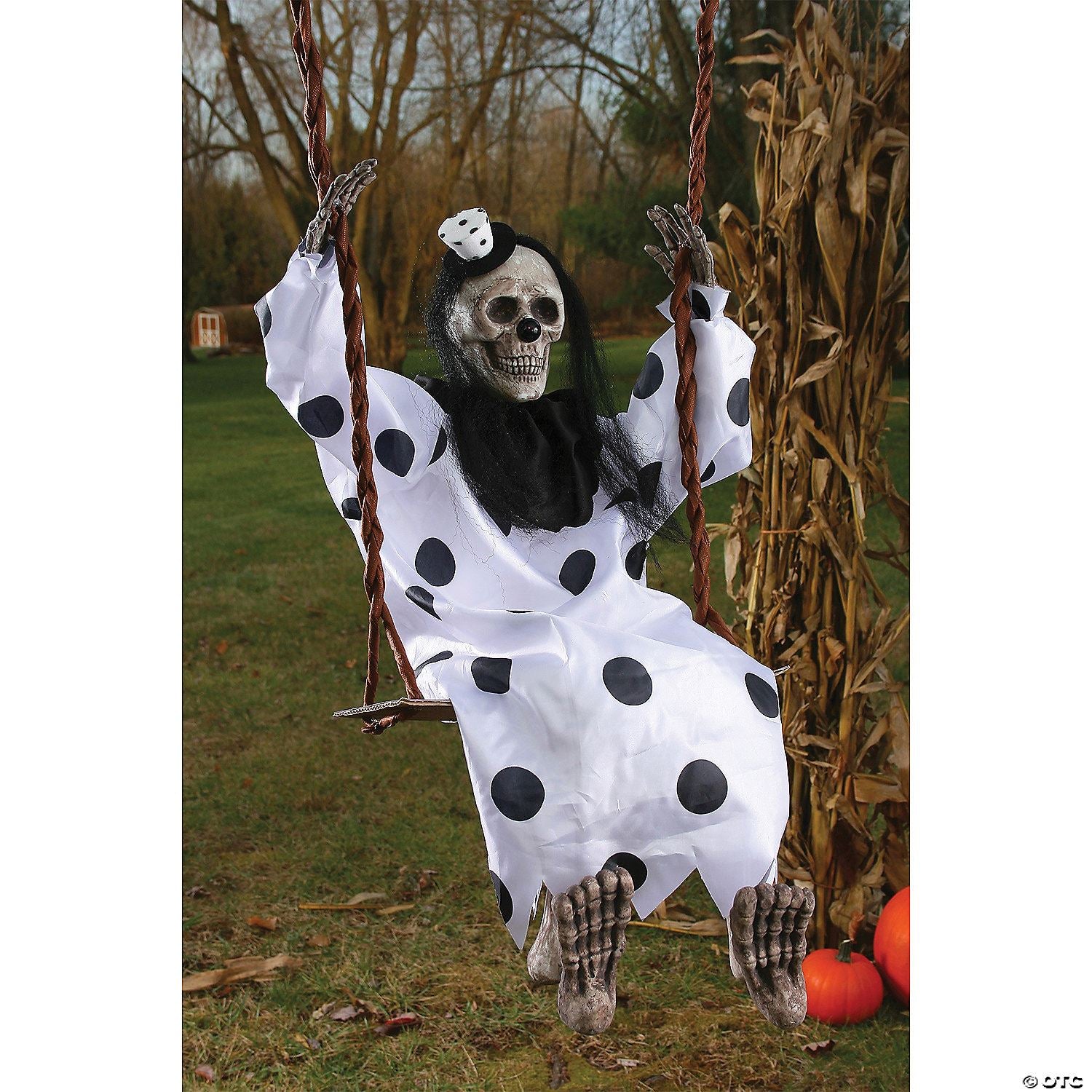 Dead Pumpkin Or Reaper On Swing Prop | Halloween Decoration