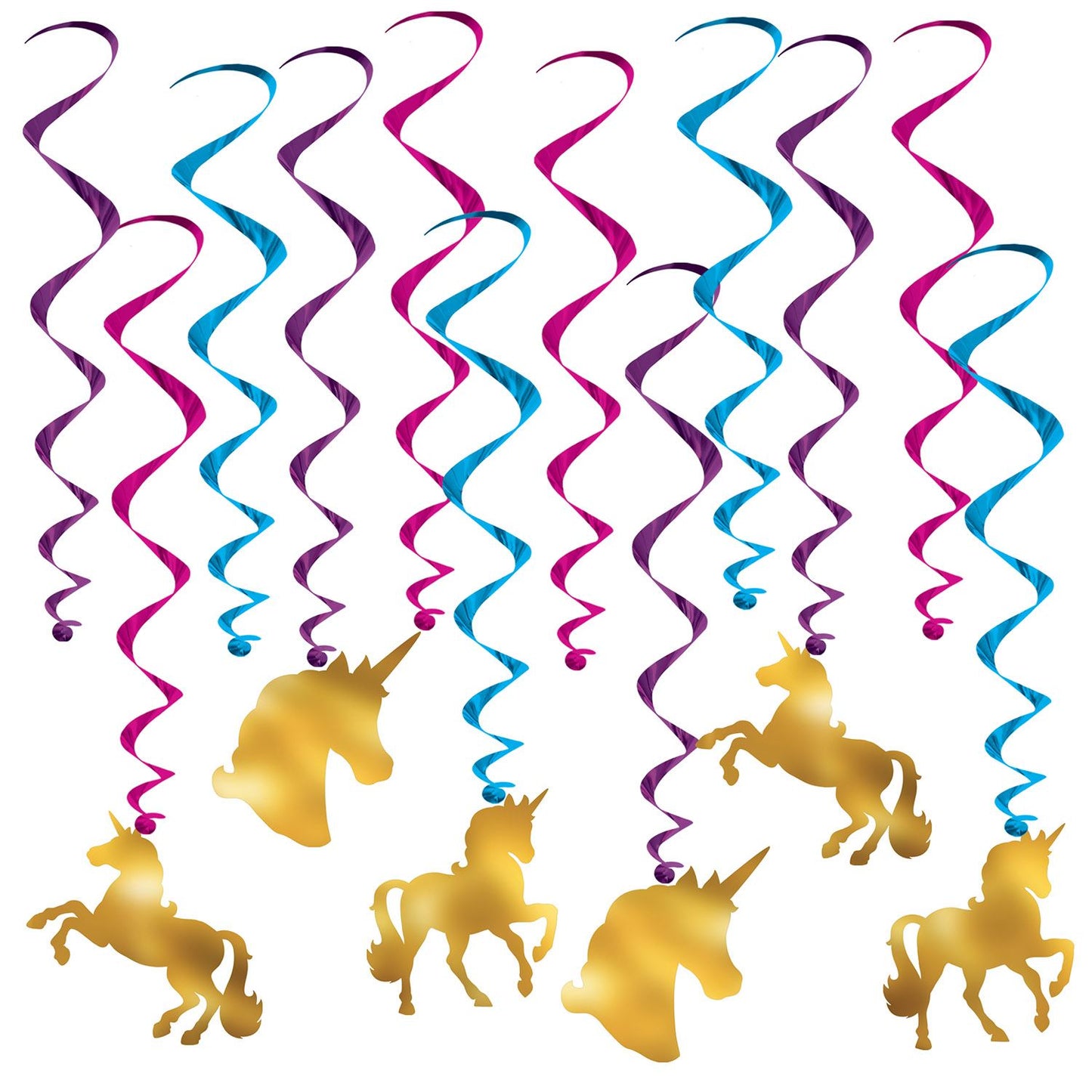 Beistle Unicorn Whirls | Party Supply | Decoration