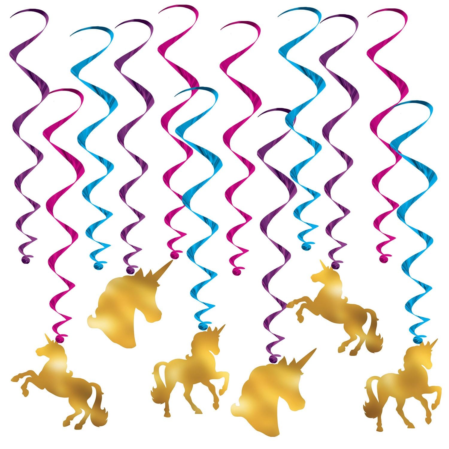 Beistle Unicorn Whirls | Party Supply | Decoration