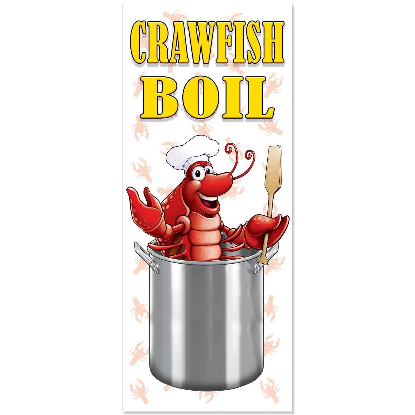 Beistle Crawfish Boil Door Cover - Mardi Gras | Party Supply | Decoration