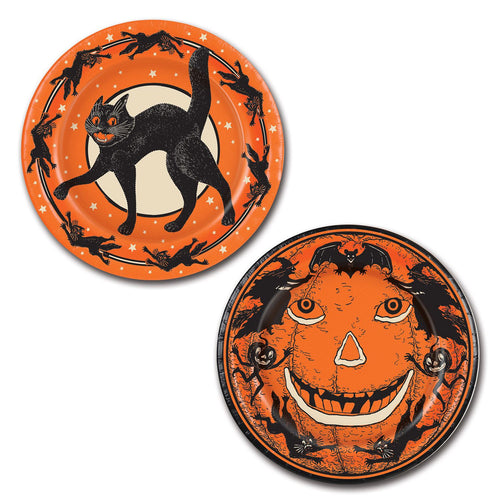 Beistle Vintage Halloween Plates - Halloween-Vintage | Party Supply
