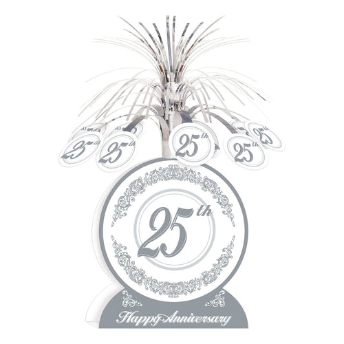 Beistle 25th Anniversary Centerpiece | Party Supply | Decoration