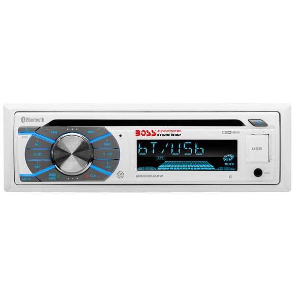 Boss Audio MR508UABW Marine Stereo w/AM/FM/CD/BT/USB [MR508UABW]