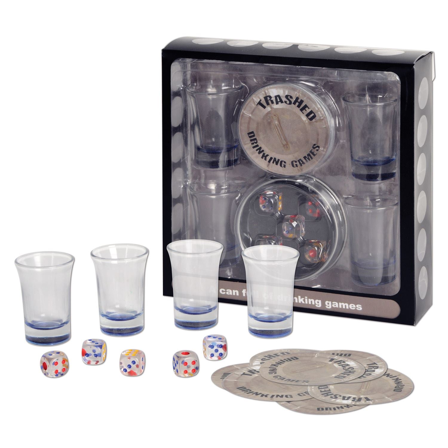 Beistle Trashed - Assorted Drinking Games - 21st Birthday | Party Supply
