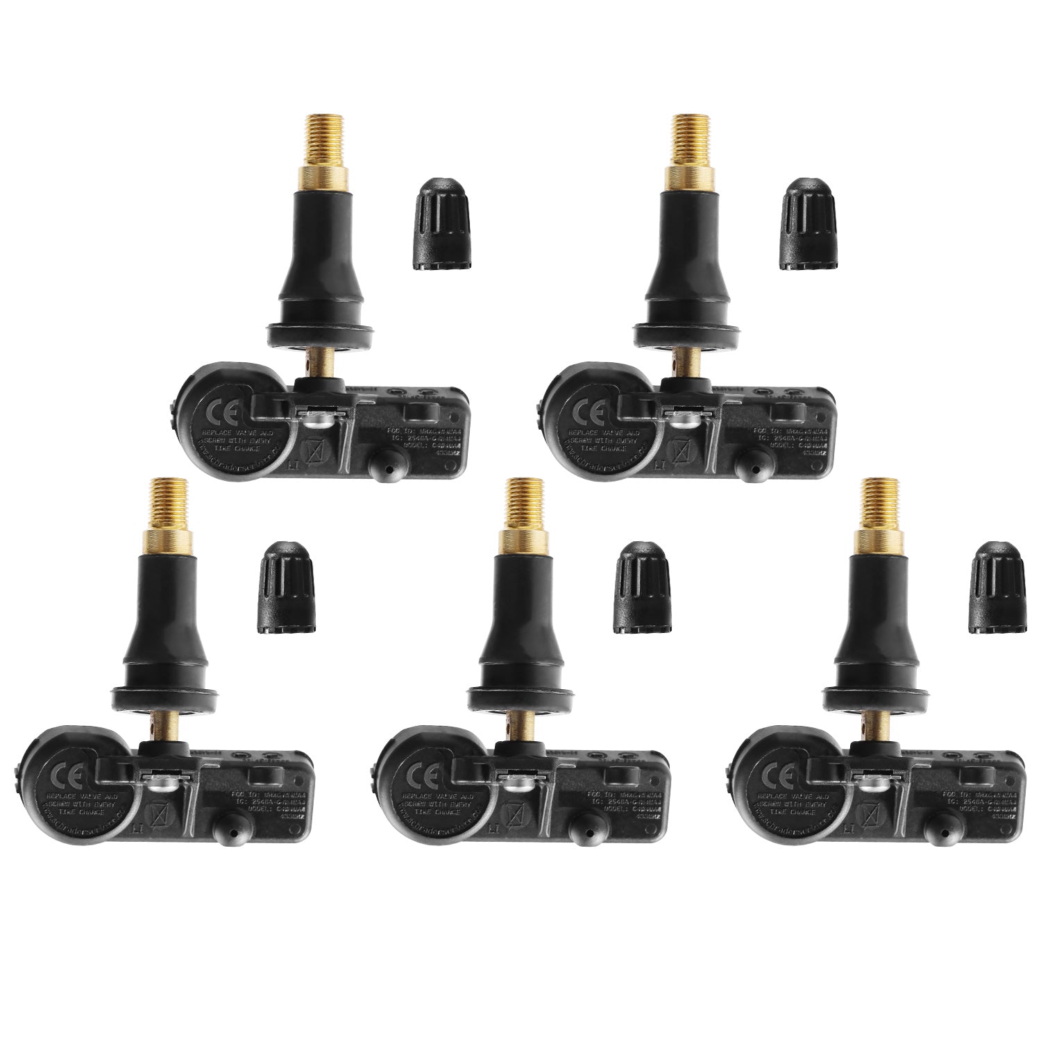 5PCS Tire Pressure Sensor TPMS Tire Pressure Monitoring System Sensor for Jeep