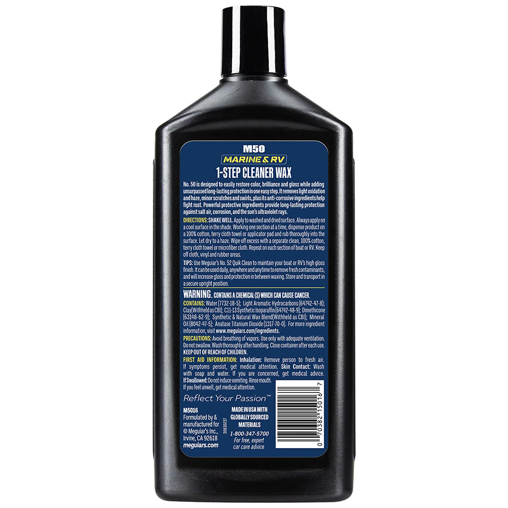 Meguiars Boat/RV Cleaner Wax - 16 oz - *Case of 6* [M5016CASE]