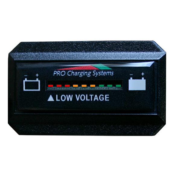Dual Pro Battery Fuel Gauge - DeltaView Link Compatible - Rectangle - 24V System (2-12V Battery, 4-6V Batteries) [BFGWOVR24V]