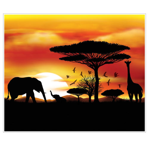 Beistle Safari Insta-Mural - Jungle | Party Supply | Decoration