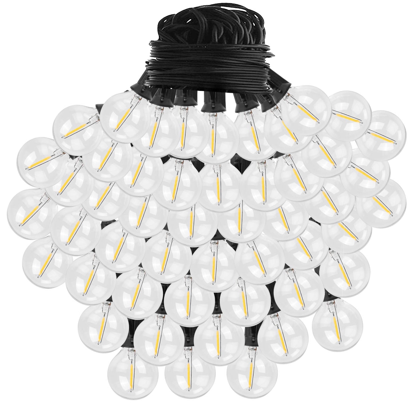 50FT Decorative Globe String Lights Outdoor Indoor 25Pcs Bulb Light Strings 6615