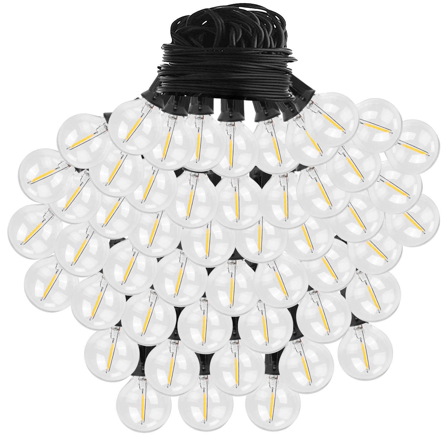 50FT Decorative Globe String Lights Outdoor Indoor 25Pcs Bulb Light Strings 6615