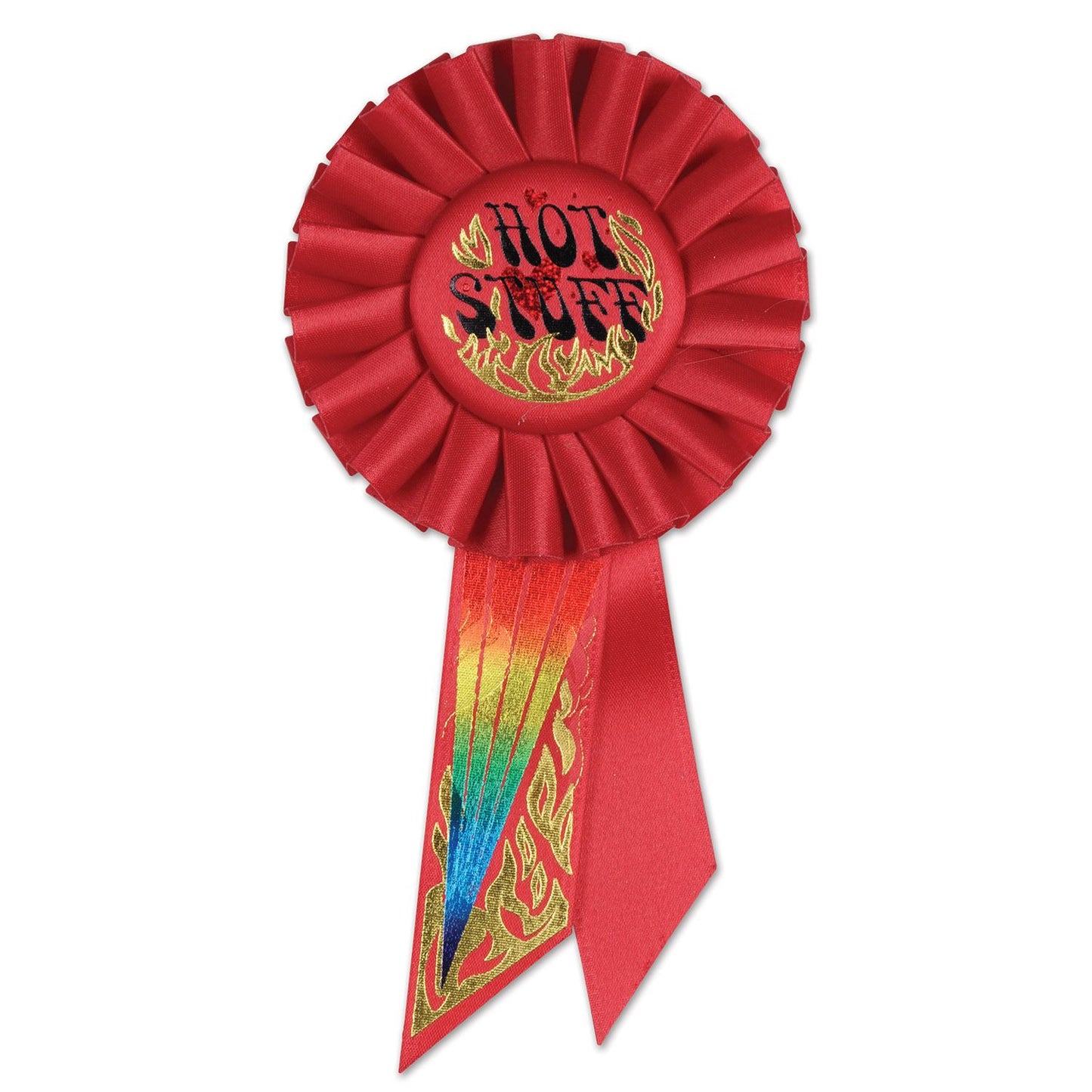 Beistle Hot Stuff Rosette Ribbon - Bachelorette | Party Supply | Decoration