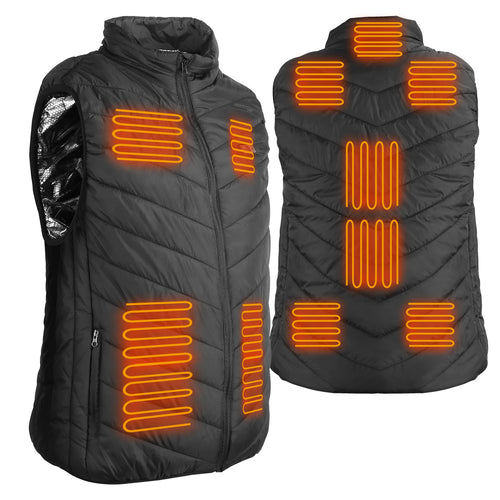 Heated Vest Electric USB Jacket Men Women Heating Coat Thermal Body Warmer 7202