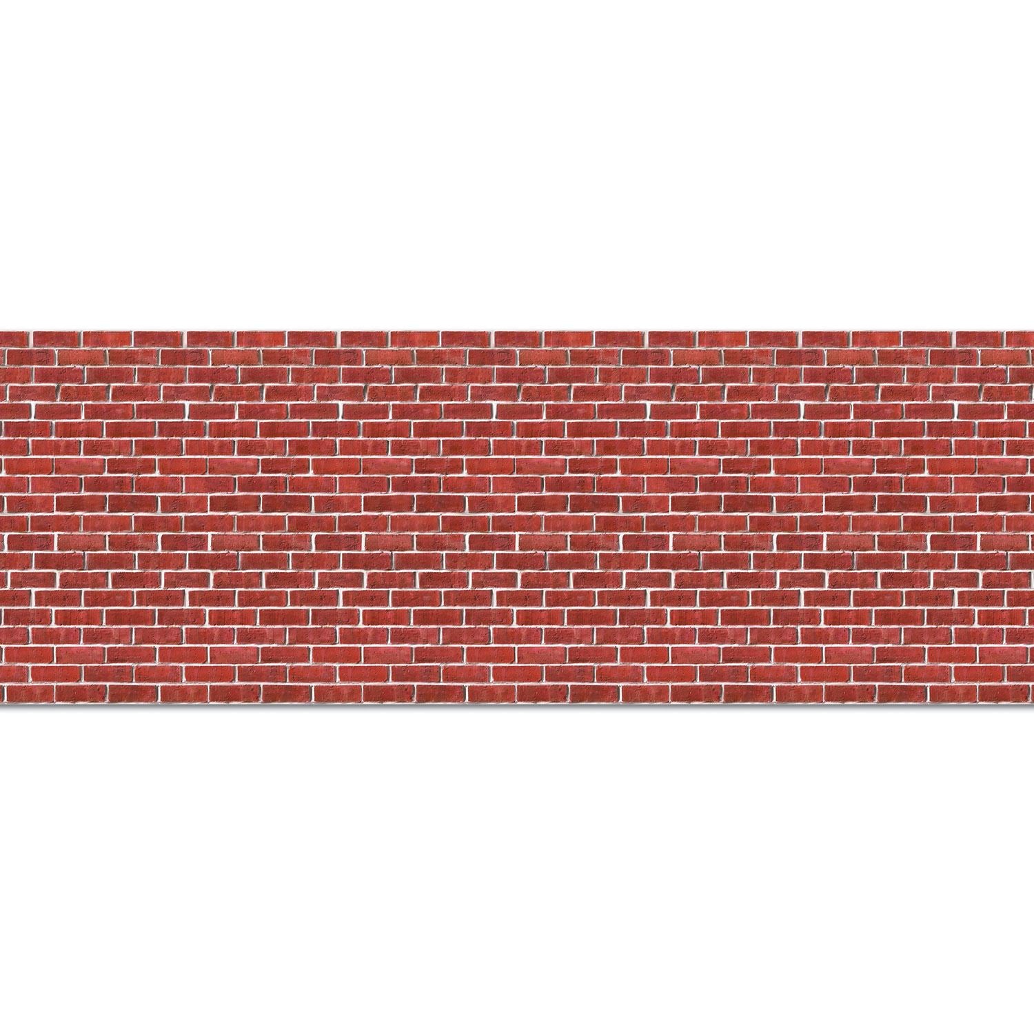 Beistle Brick Wall Backdrop - Christmas/Winter | Party Supply | Decoration