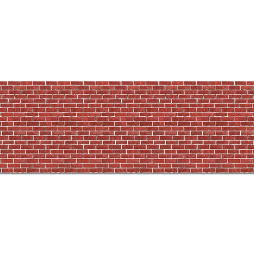 Beistle Brick Wall Backdrop - Christmas/Winter | Party Supply | Decoration