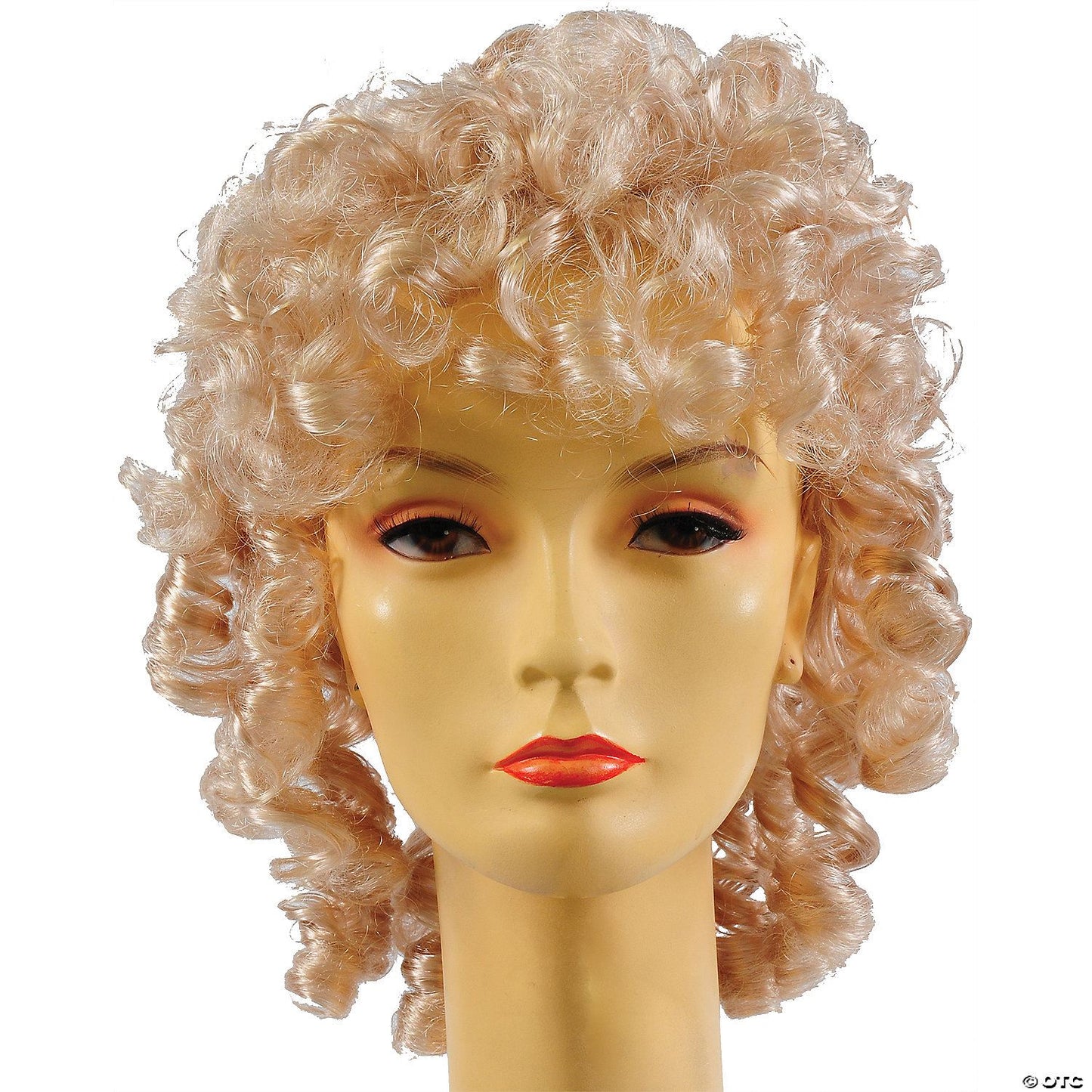 Womens Blonde Curly Wig