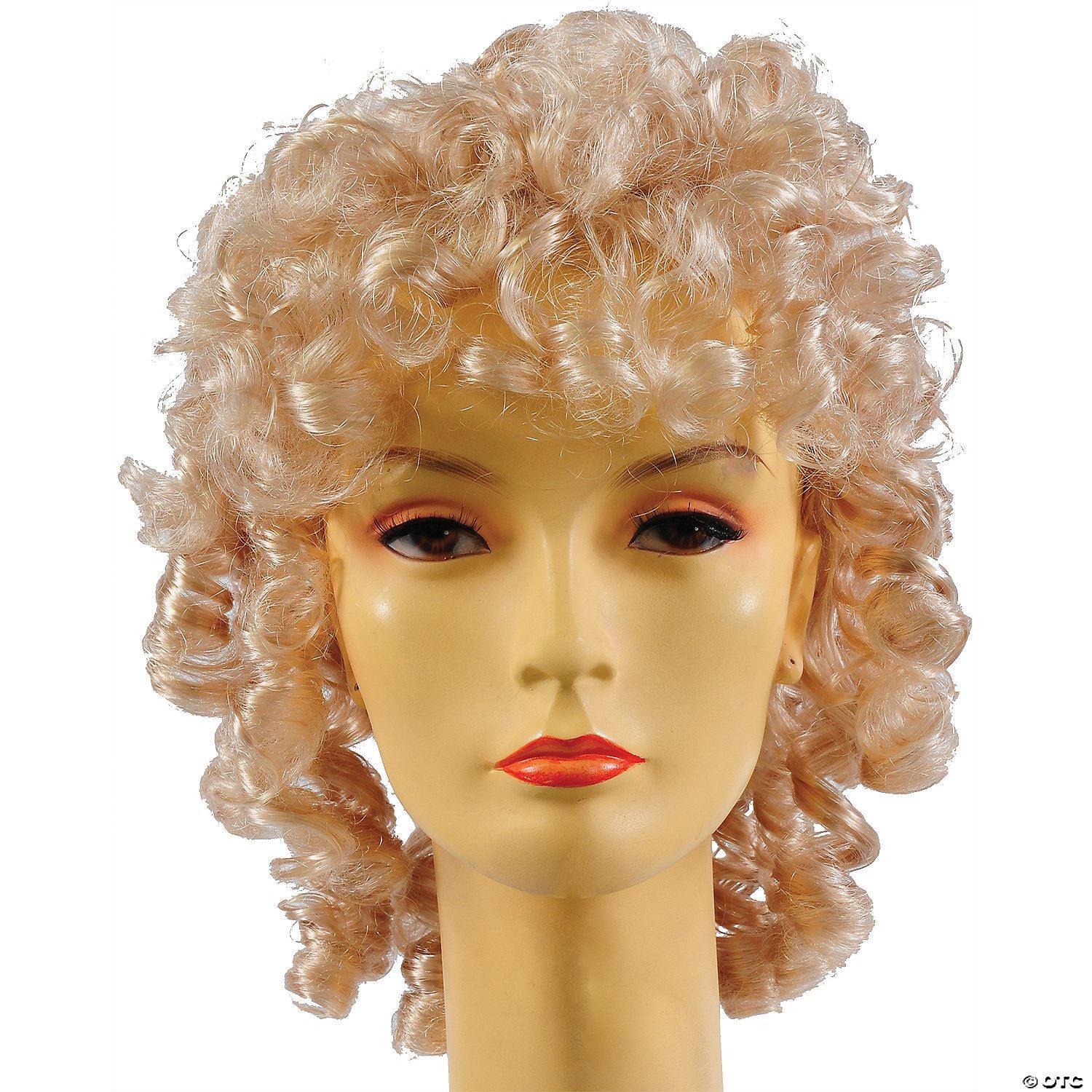 Womens Blonde Curly Wig
