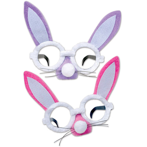 Beistle Plush Bunny Glasses (Assorted Designs) - Easter | Party Supply