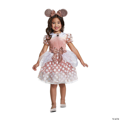 Boys | Toddler Girls Rose Gold Minnie Costume - 3T-4T