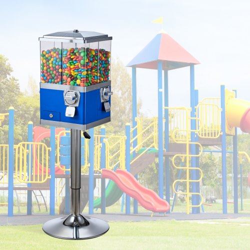Gumball Machine with Stand Vending Coin Bank Vintage Candy Dispenser Bule