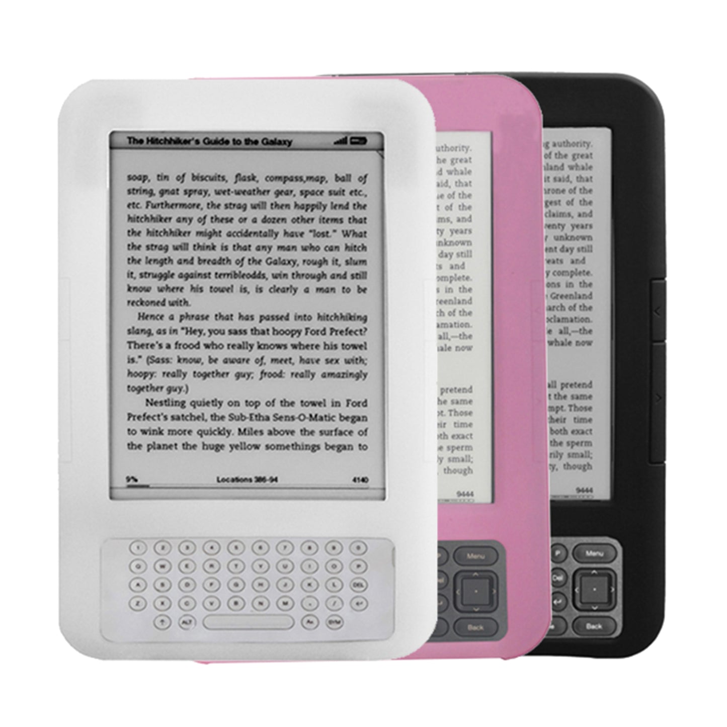 Kindle Protective Case Cover for Amazon Kindle3 White Black Pink Tablets & 8442