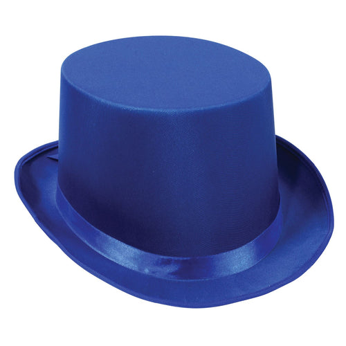 Beistle Blue Satin Deluxe Top Hat - General Occasion | Party Supply