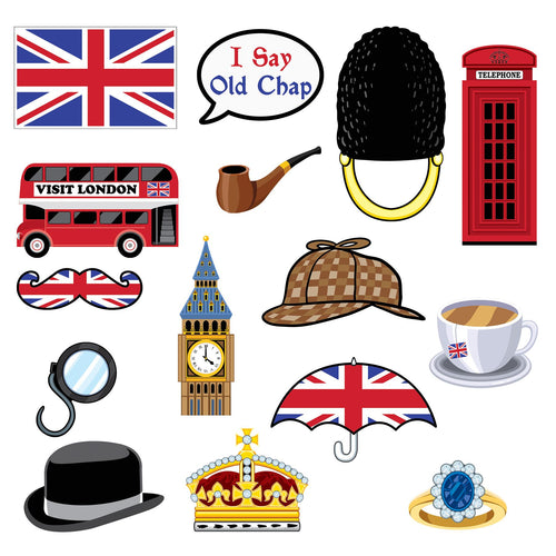Beistle British Photo Fun Signs | Party Supply | Decoration