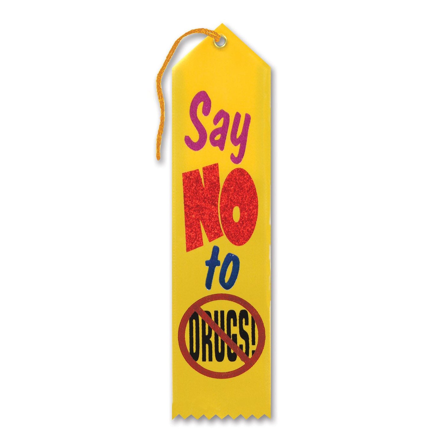 Beistle Say No To Drugs Award Ribbon - Educational | Party Supply | Decoration