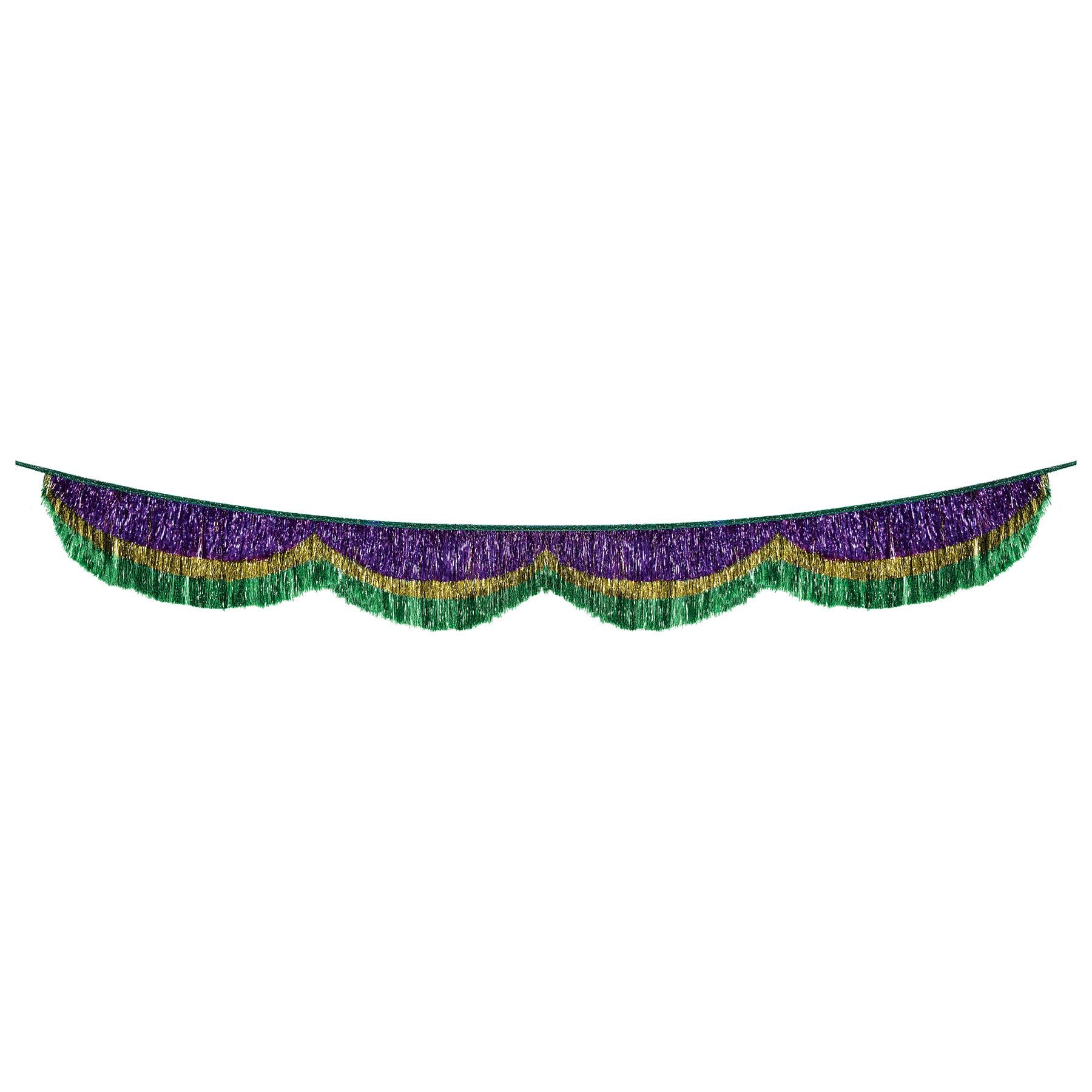 Mardi Gras Tinsel Fringe Bunting