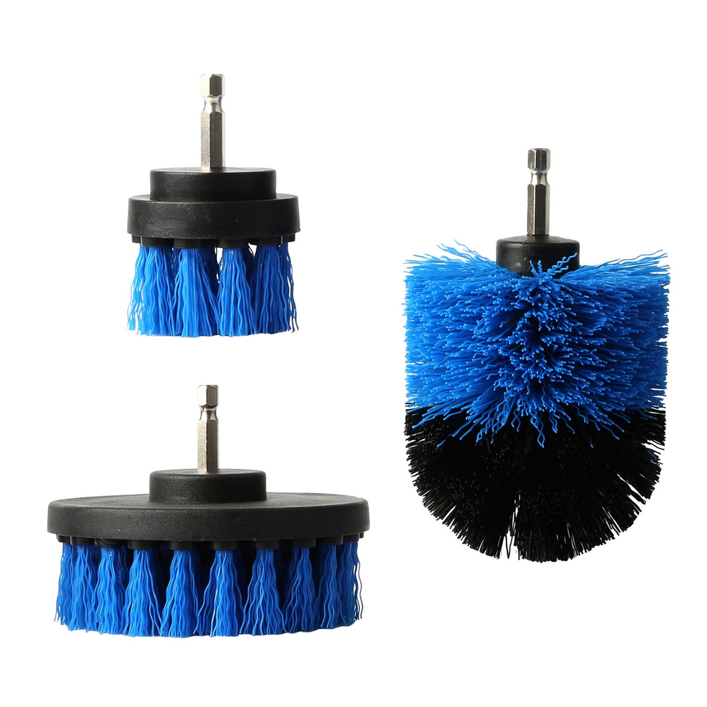 3Pcs/Set Drill Brush Power Scrubber Cleaning Brush for Car Carpet Wall Tile Tub