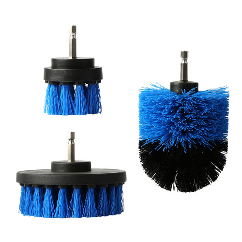 3Pcs/Set Drill Brush Power Scrubber Cleaning Brush for Car Carpet Wall Tile Tub