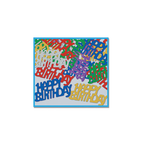 Beistle Multi-Color Happy Birthday Fanci-Fetti | Party Supply | Decoration