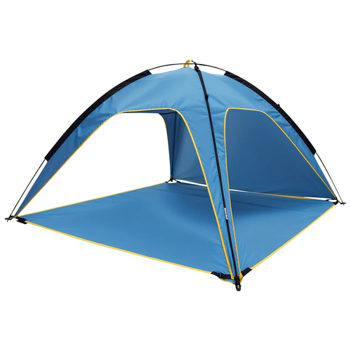 Beach Tent Outdoor Waterproof Tent Canopy for 4-6 Person with 3 Door Openings