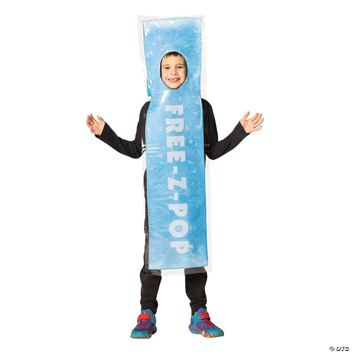 Unisex | Kids Blue Free-Z-Pop Ice Costume - Medium 7-10