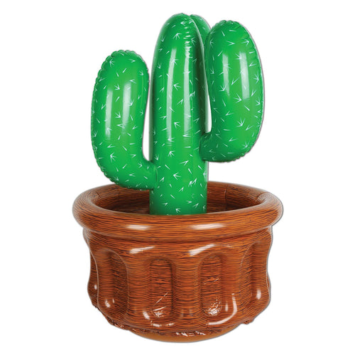 Beistle Inflatable Tabletop Cactus Cooler - Western | Party Supply