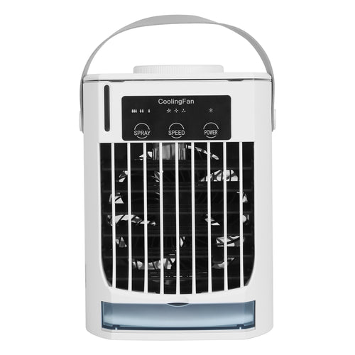 Portable Air Conditioner Fan Evaporative Humidifier 3 Speed Spray Personal Cold