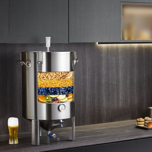 304 Stainless Steel Kettle 16 GALLON Beer Brew Fermentor Brew Bucket Ferment