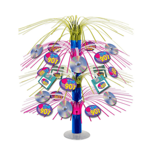 Beistle I Love The 90's Cascade Centerpiece | Party Supply | Decoration