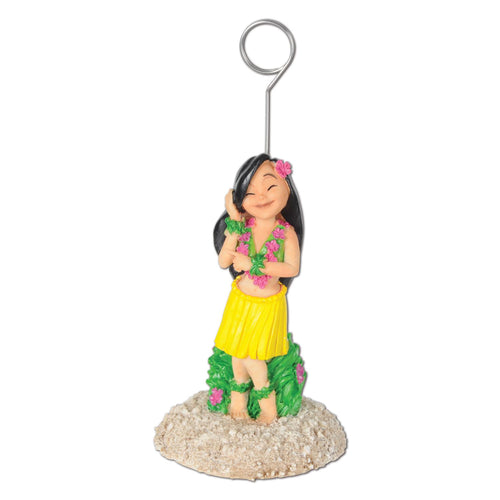 Beistle Hula Girl Photo/Balloon Holder - Luau | Party Supply | Decoration