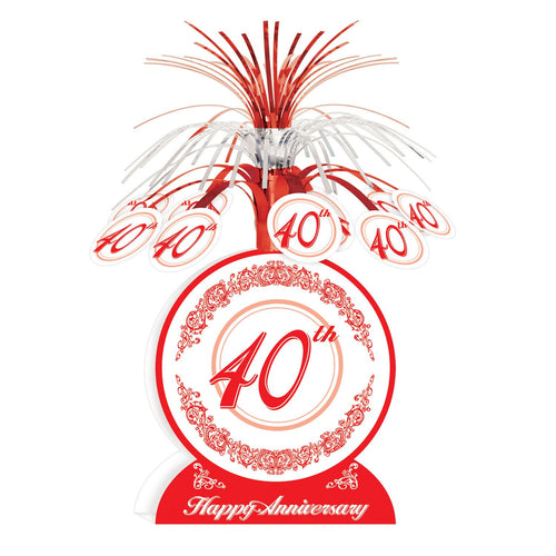 Beistle 40th Anniversary Centerpiece | Party Supply | Decoration