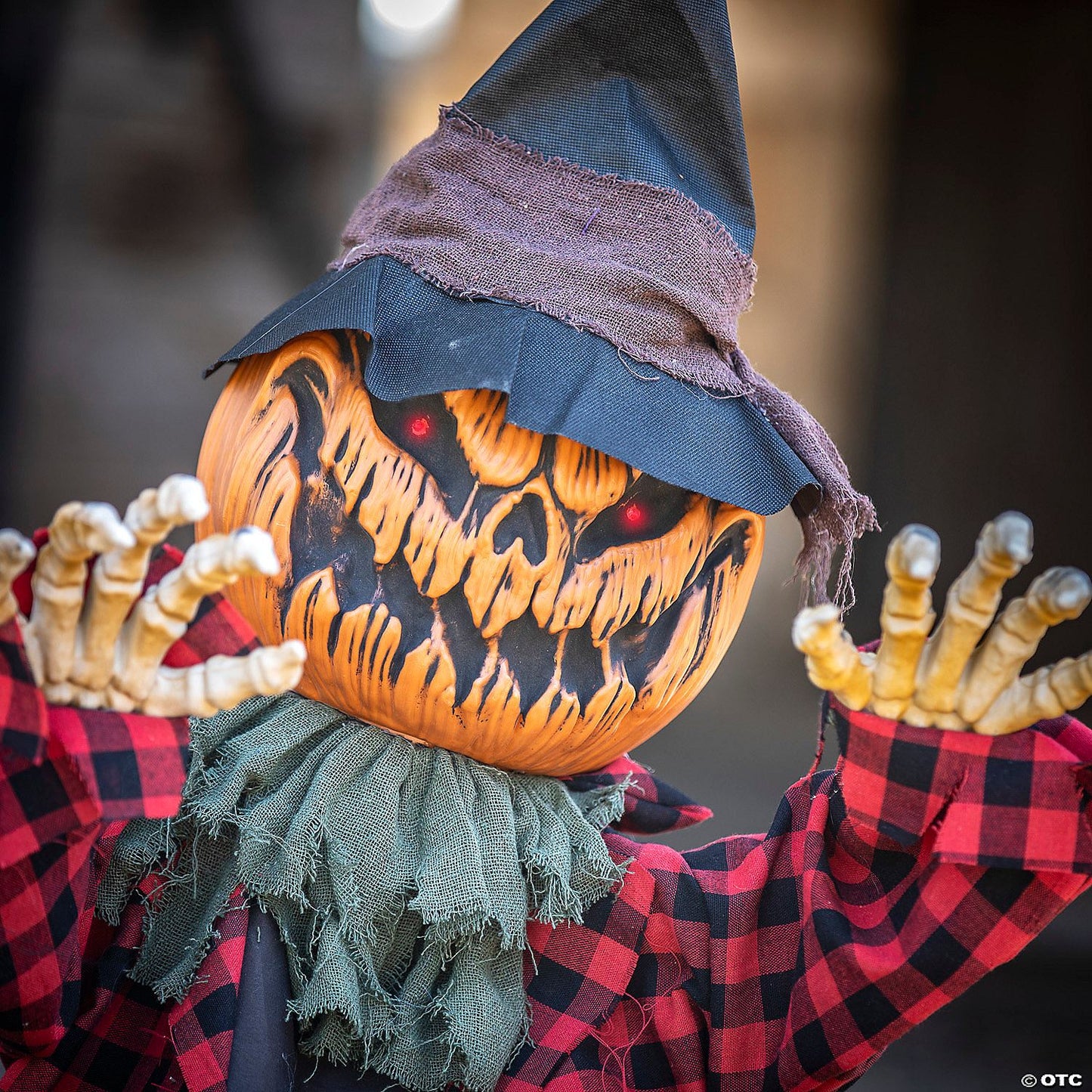 Mens | 2 Ft. Groundbreaker Animated Orange Pumpkin Man Halloween Decoration