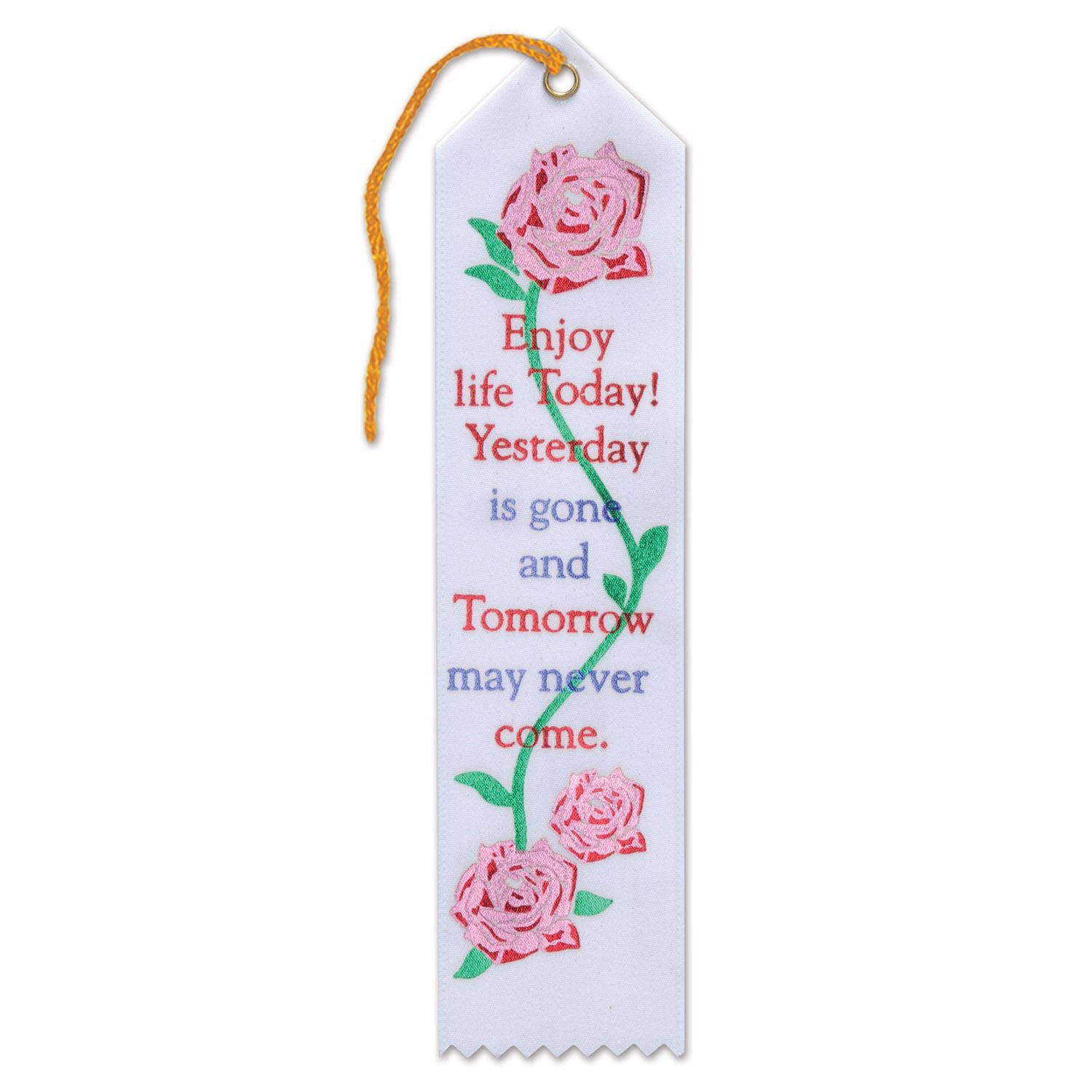 Beistle Enjoy Life Today Ribbon - Religious | Party Supply | Decoration