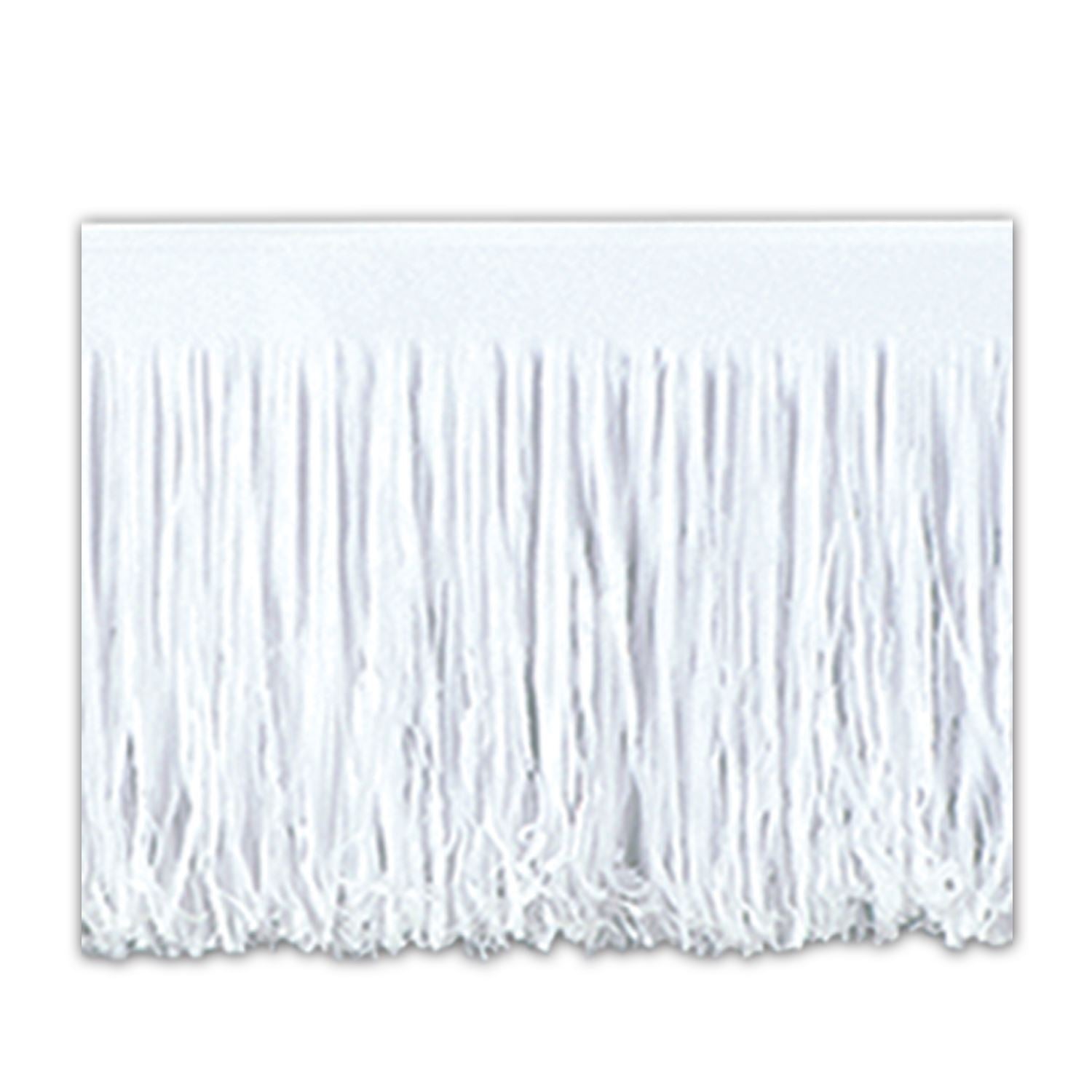 Beistle White Tissue Fringe Drape - General Occasion | Party Supply