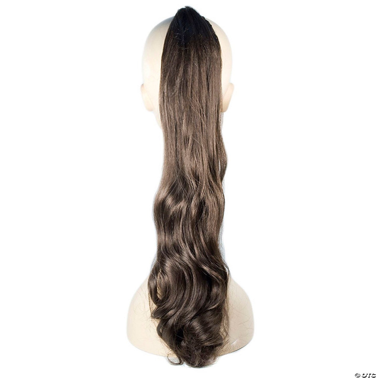 Womens Dark Brown Budget Straight Ponytail Wig | Brown-Dark