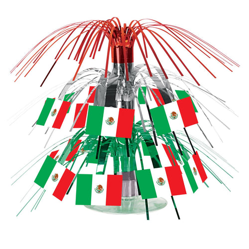 Beistle Mini Mexican Flag Cascade Centerpiece - Fiesta/Cinco de Mayo | Party