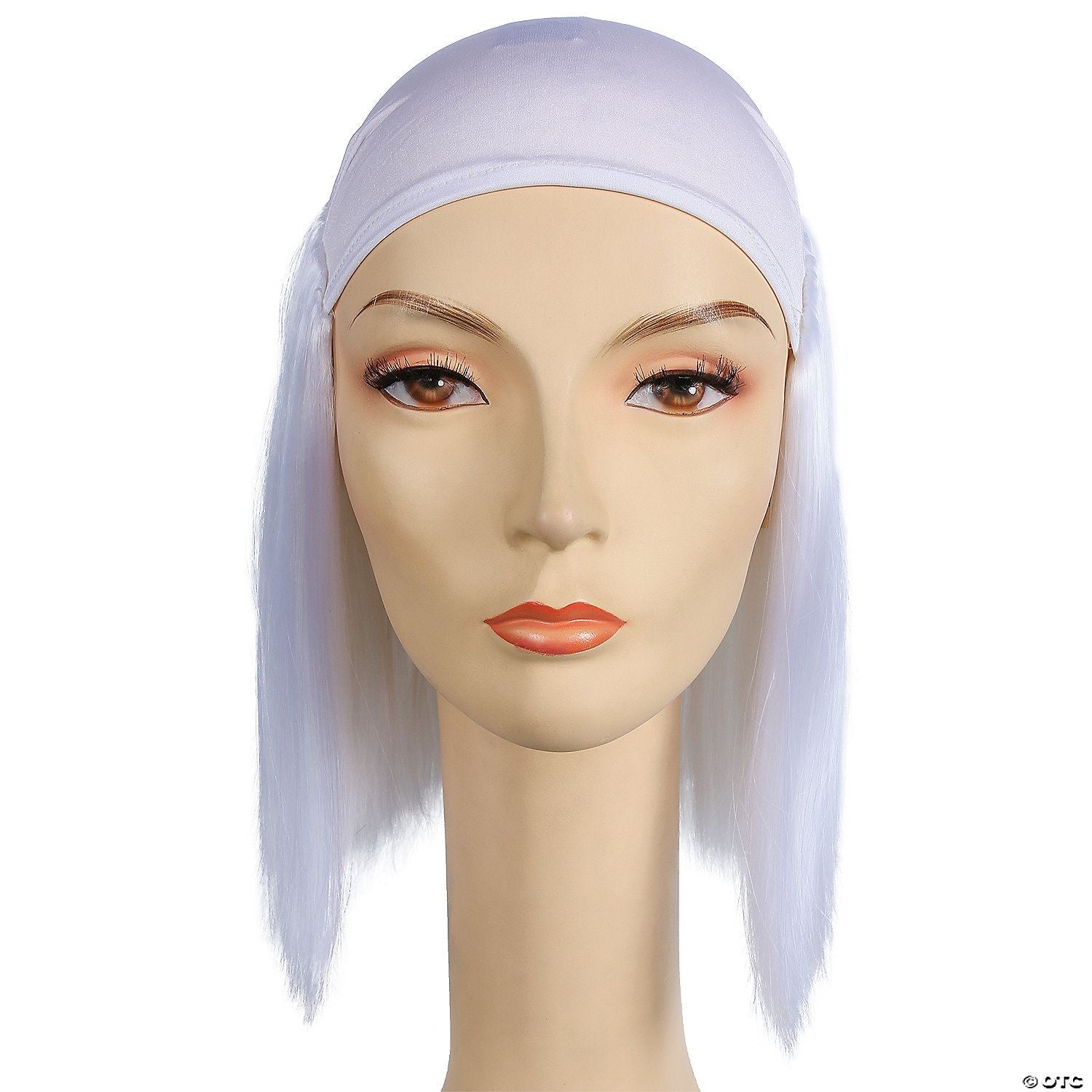 Bald Straight Clown Wig | White-Snow