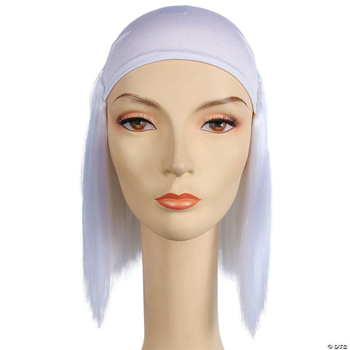 Bald Straight Clown Wig | White-Snow