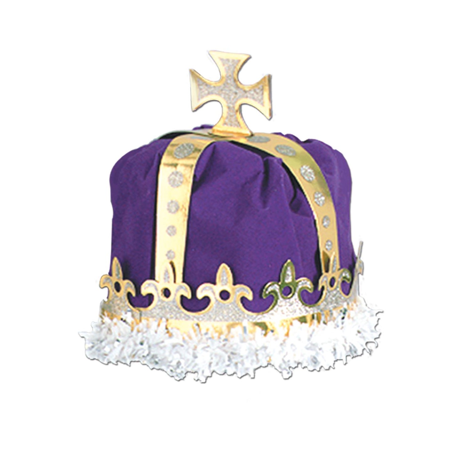 Beistle Purple Royal Kings Crown - Mardi Gras | Party Supply | Decoration