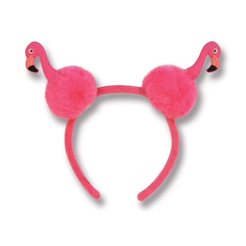 Beistle Flamingo Pom-Pom Headband - Luau | Party Supply | Decoration