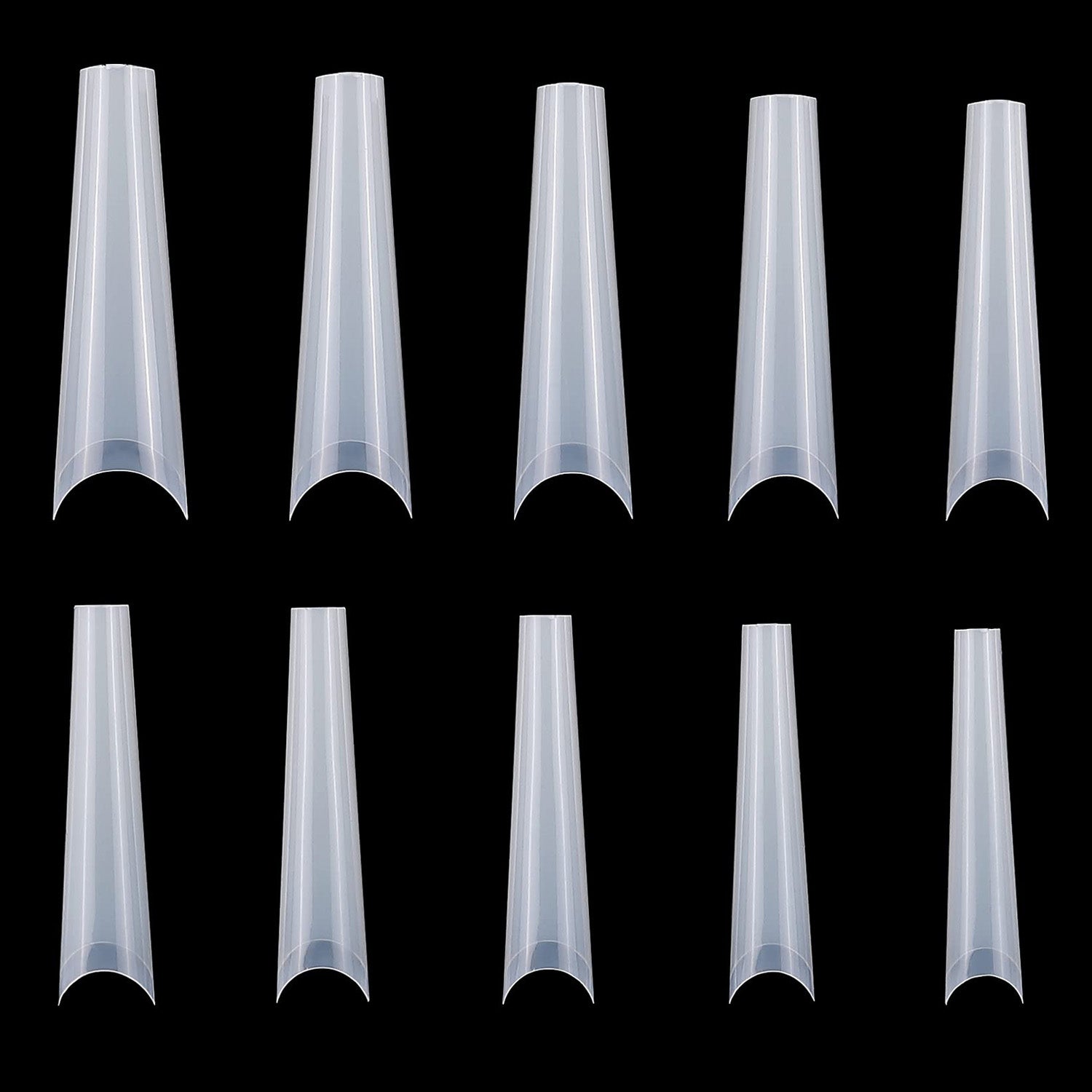 500Pcs False Nail Tips C Curve Half Cover French Nails Extra Long Fake Finger
