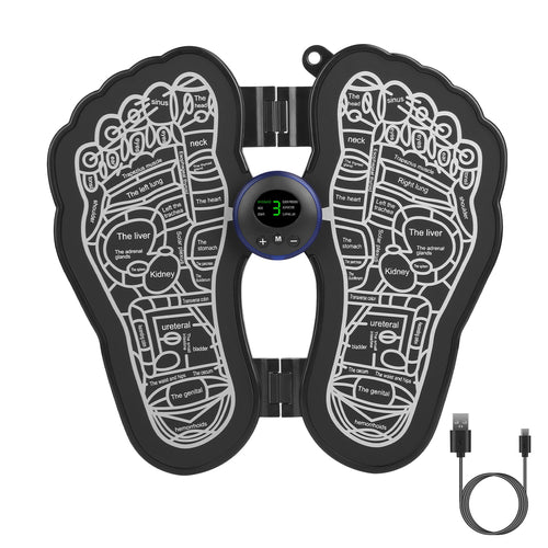 EMS Foot Massager Electric Foot Acupressure Mat USB Rechargeable Feet